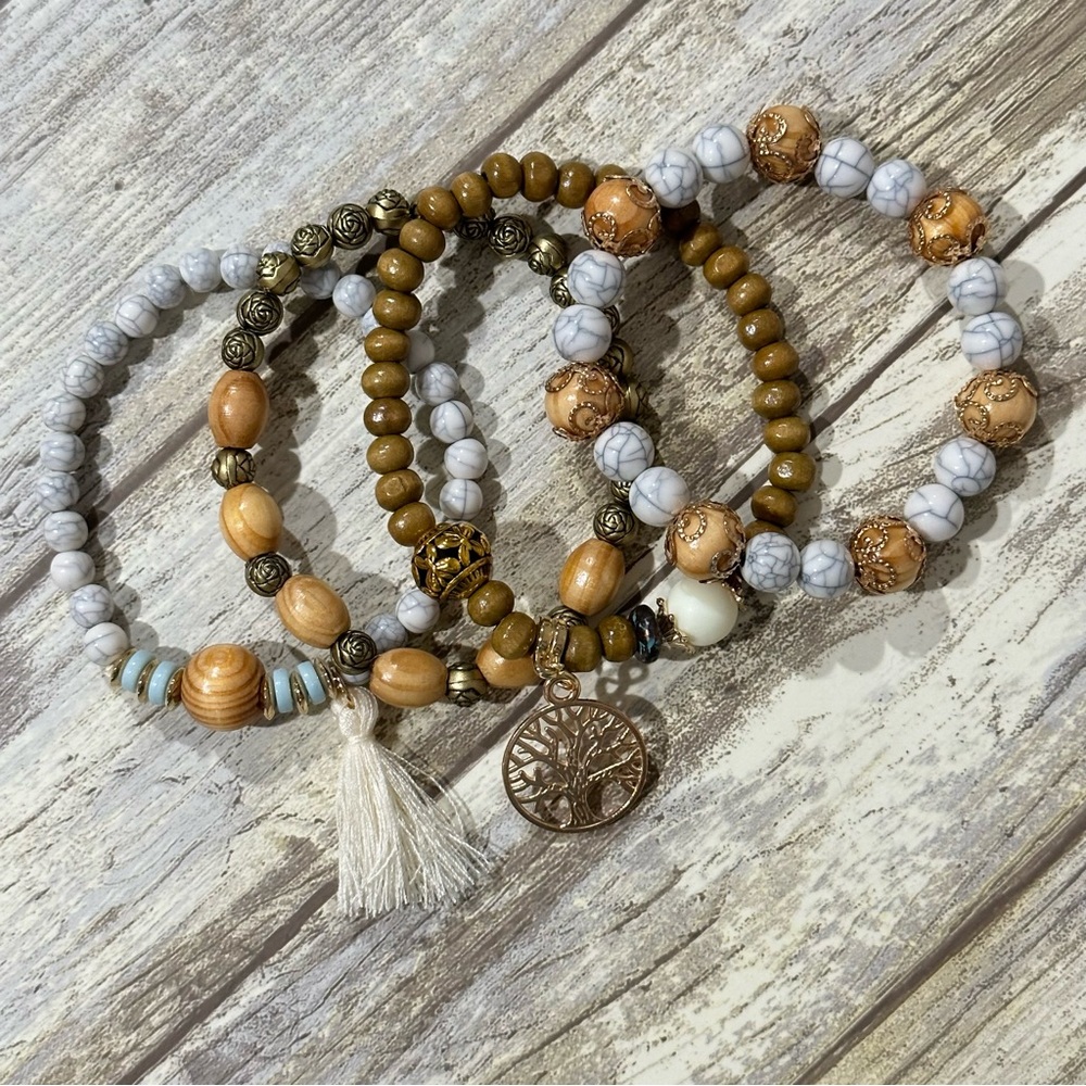 Boho Layered Bracelet Set